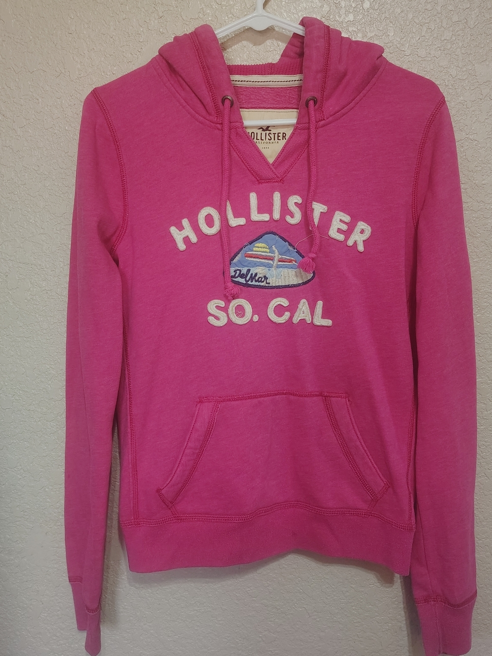 Hollister Hot Pink So Cal Pullover Hoodie